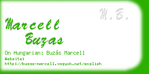 marcell buzas business card