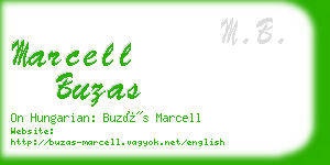 marcell buzas business card